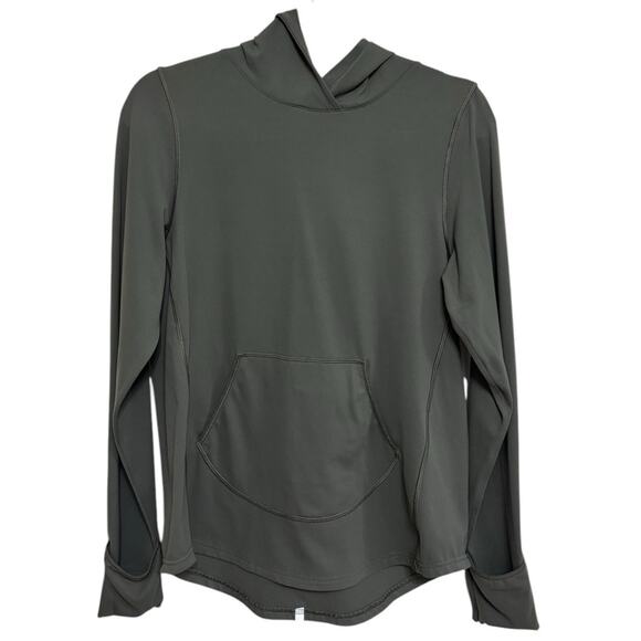 Universal Standard Game Steffi Pullover Hoodie in Green - Size 2XS (M) - Picture 4 of 8